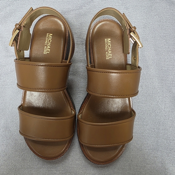 Michael Kors Shoes - Michael Kors Platform Sandals Size 5.5 Logo Monogram Sole